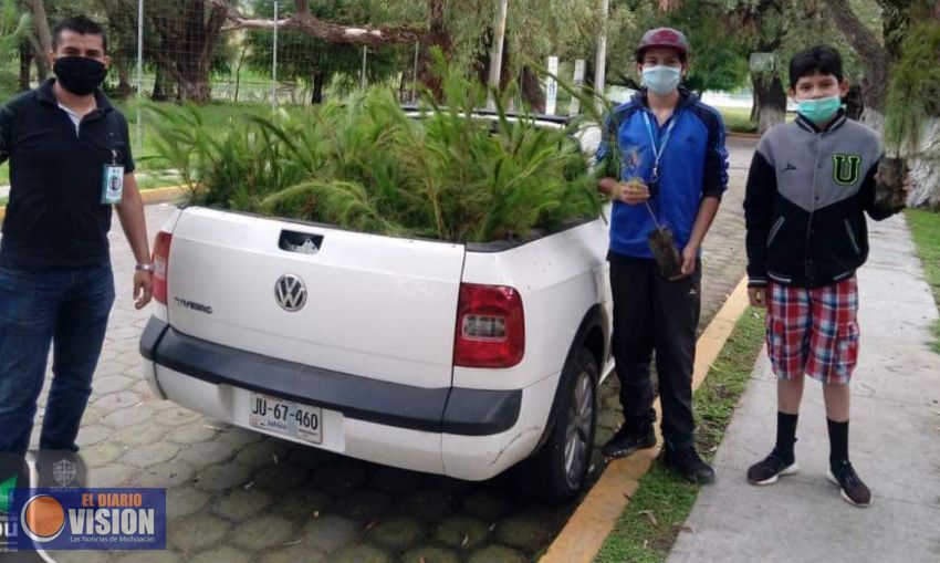 Ayuntamiento de Zacapu, entrega árboles en las comunidades para reforestar al municipio 