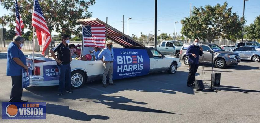En Las Vegas, Nevada, latinos realizan Caravana en apoyo a Joe Biden y Kamala Harris