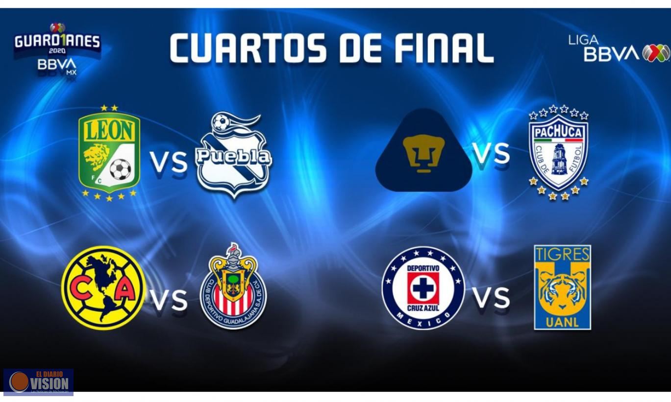 Quedaron definidos los cuartos de final de la Liga MX 