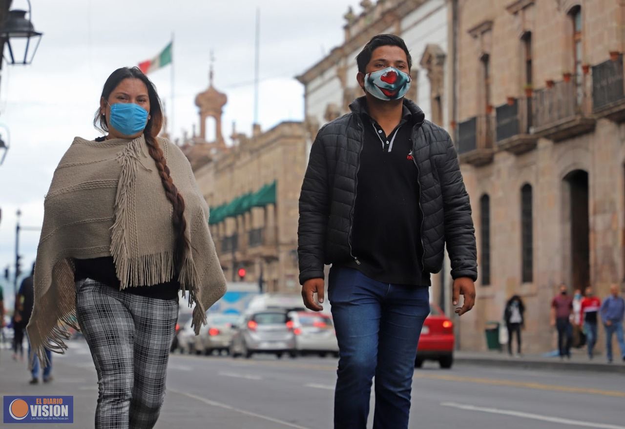 Michoacán reporta 124 casos confirmados y 12 defunciones, hoy sábado 