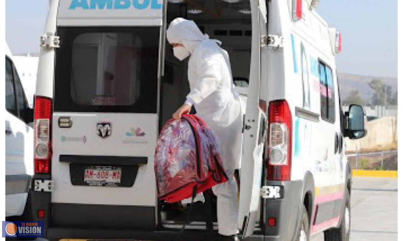 Michoacán reporta 140 casos confirmados y 15 decesos, hoy miércoles 