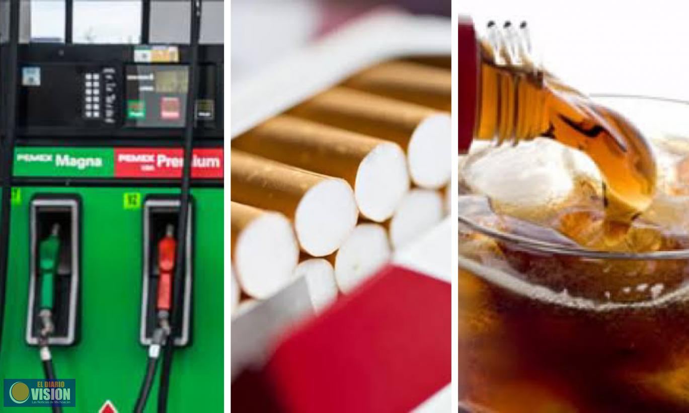 A partir del 1 de enero, cigarros, refrescos y gasolinas aumentarán de precio