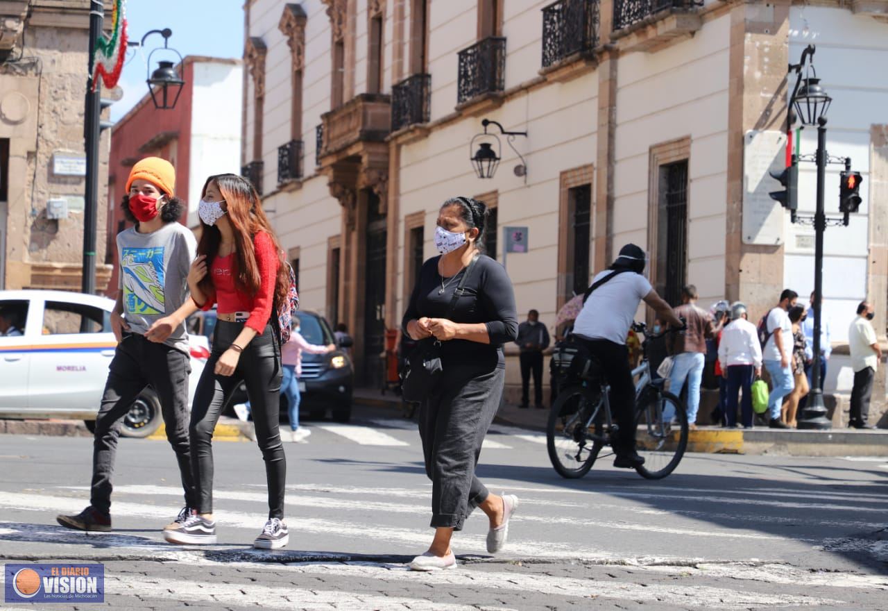 Michoacán reporta 132 contagios y 3 defunciones, hoy sábado 