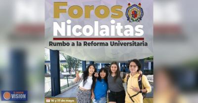 UMSNH inicia este jueves los Foros Nicolaitas, Rumbo a la Reforma Universitaria