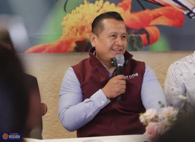 Desde Zitácuaro, Torres Piña llama a poner a las y los jóvenes al frente de la transformación