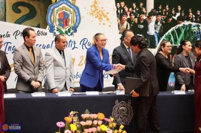 Bachillerato de la UMSNH, se fortalece en beneficio de las y los estudiantes: Yarabí Ávila 