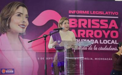 Rinde Brissa Arroyo Segundo Informe Legislativo