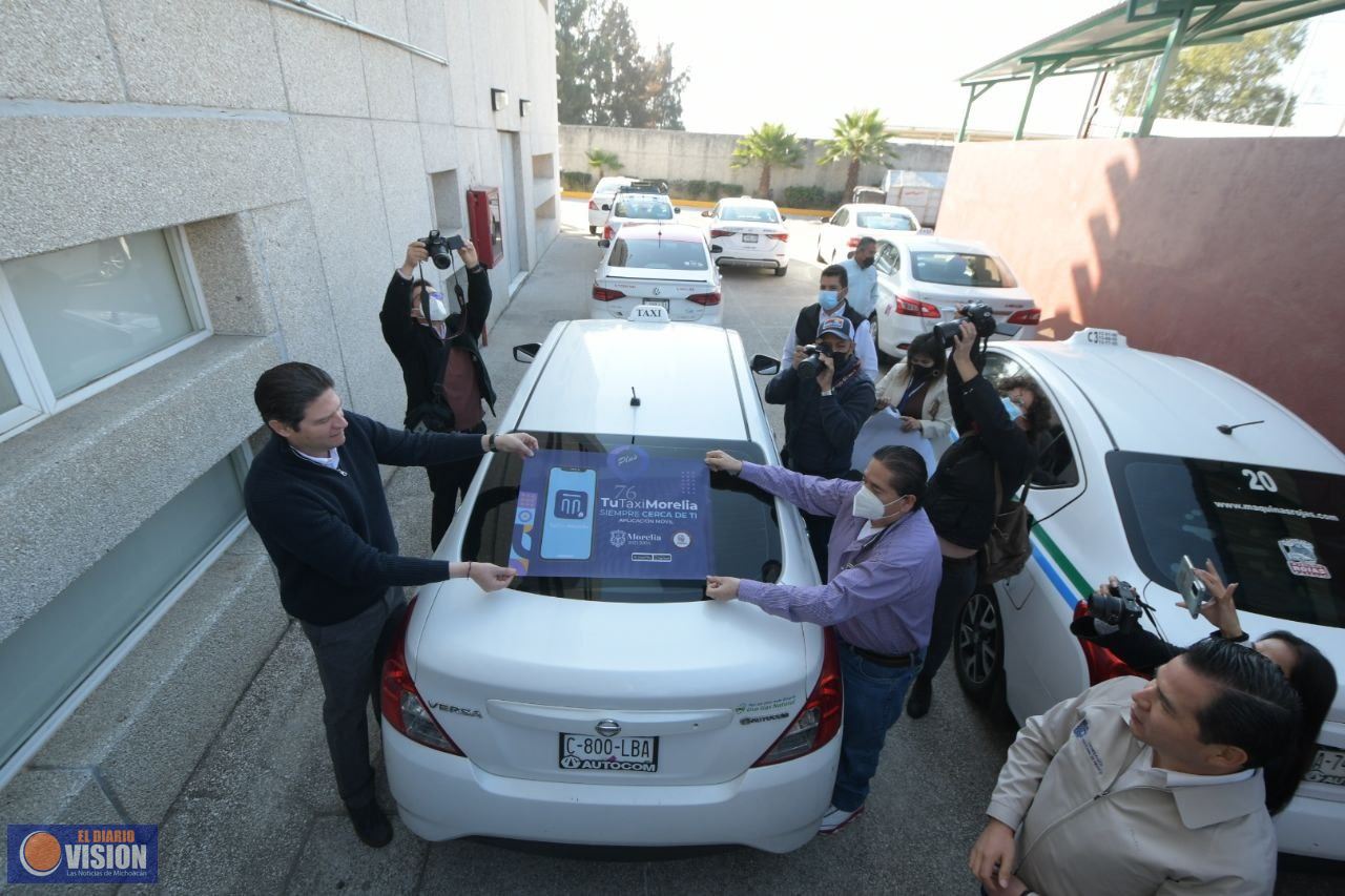 Presentan Gobierno Municipal y TecNM Campus Morelia aplicación para el servicio de taxis