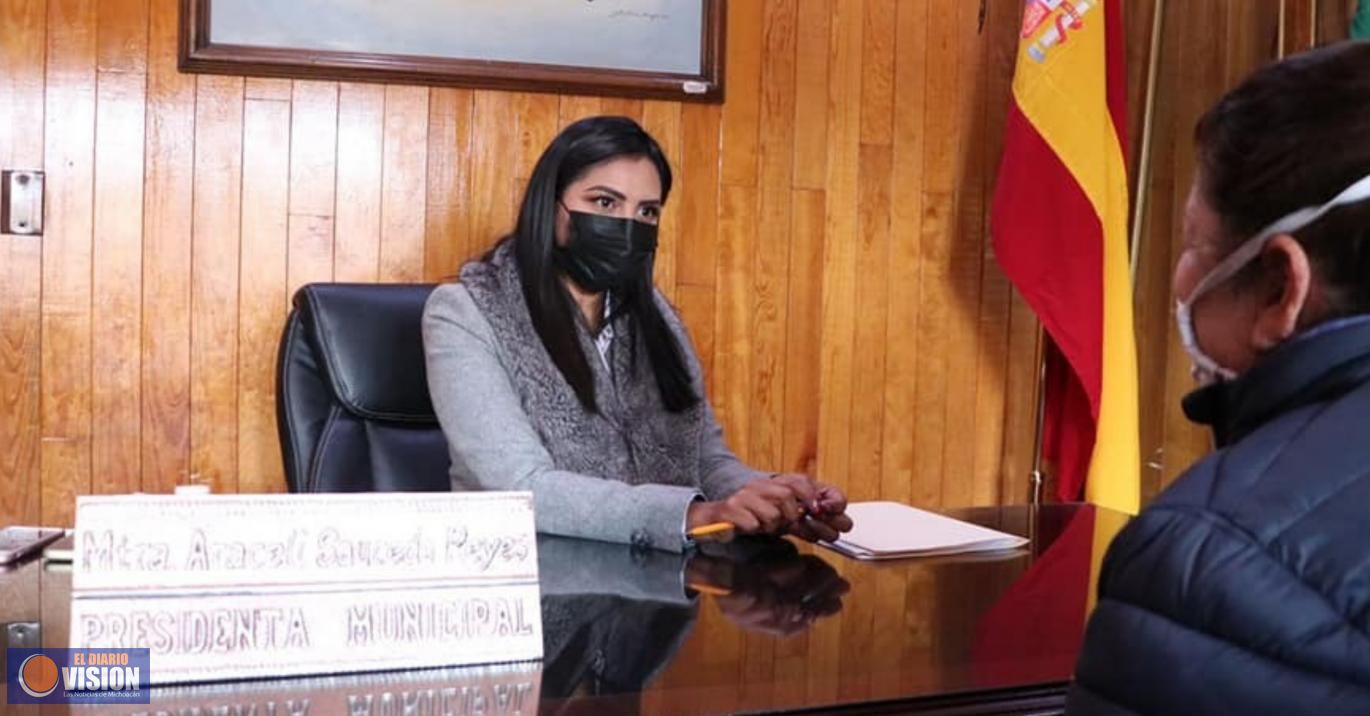 Salvador Escalante será solidario con la población frente a la crisis económica: Araceli Saucedo