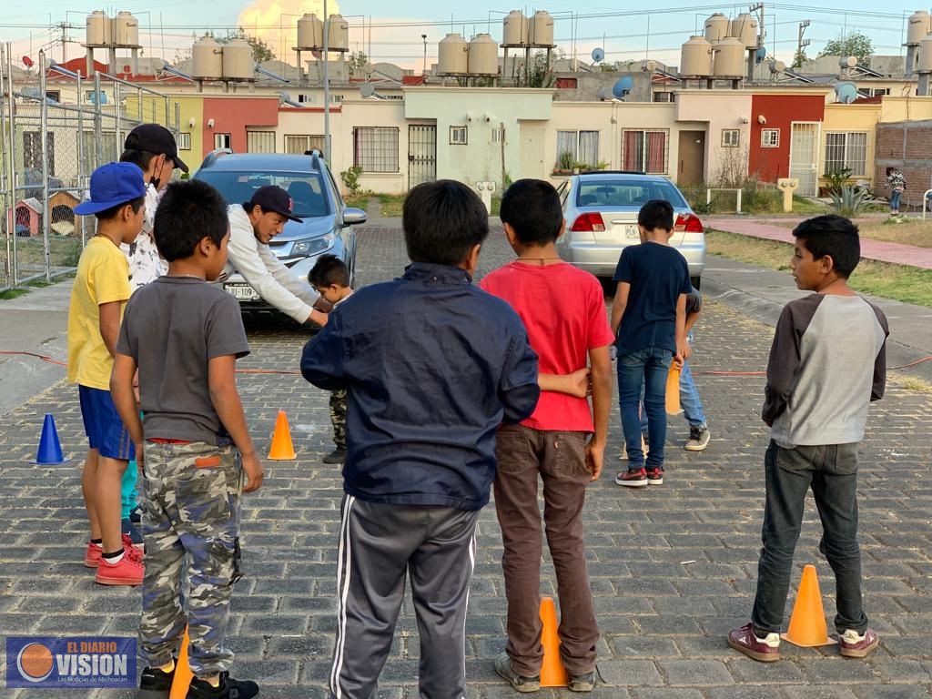 Celebra Imcufide jornada físico-recreativa en Villas del Pedregal