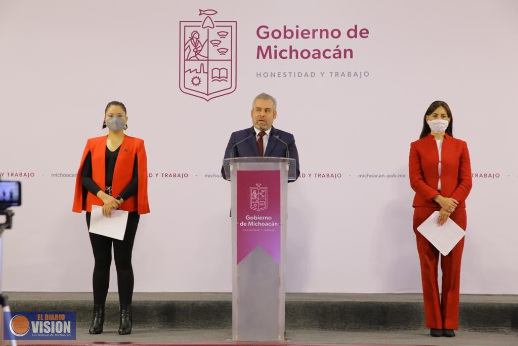 Bedolla acuerda con AMLO ampliar pensión universal a personas con discapacidad