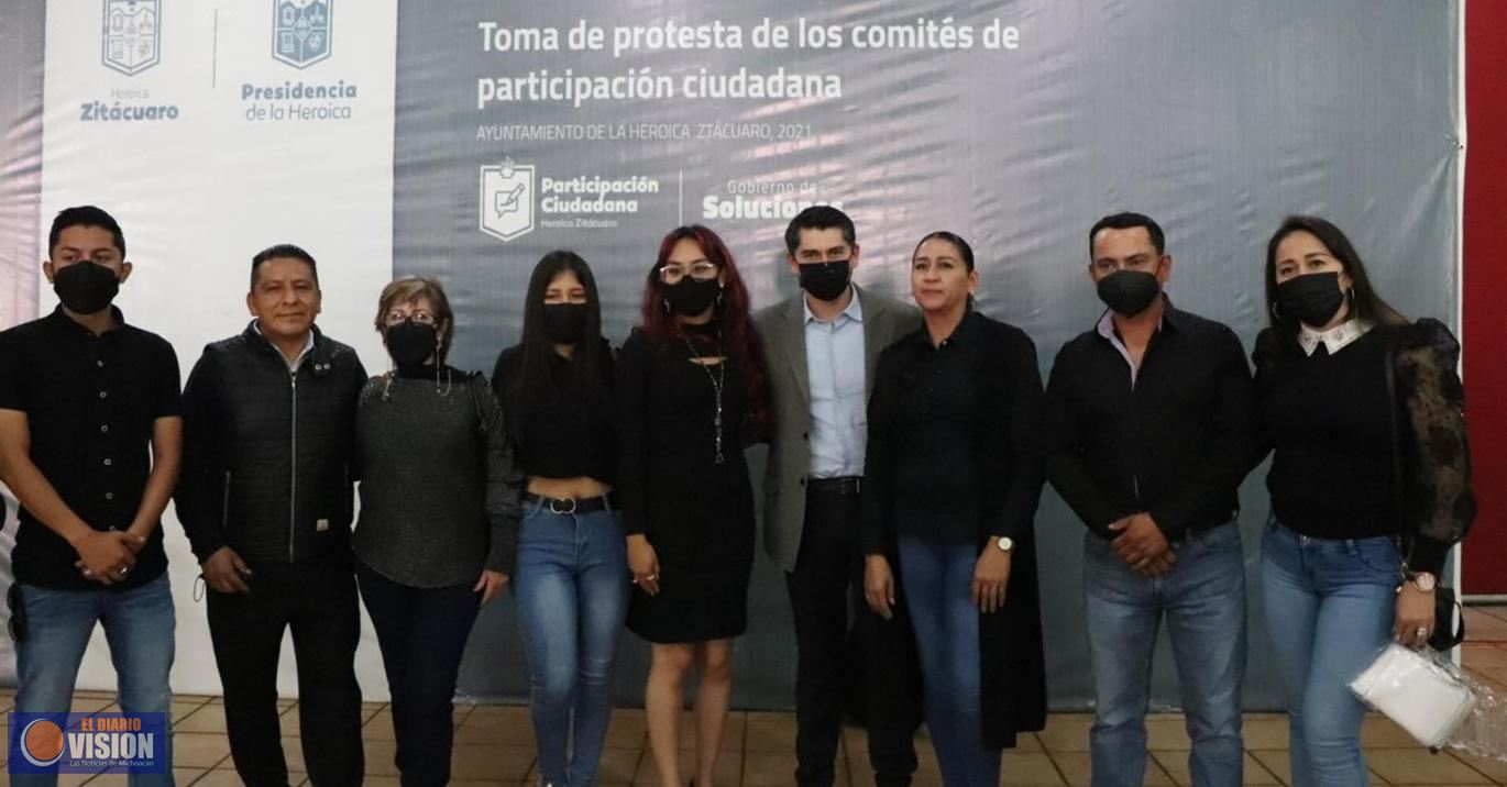 Toman protesta los comités de participación ciudadana de Zitácuaro