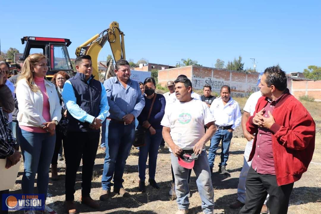 Inician construcción del Banco del Bienestar en Angamacutiro 