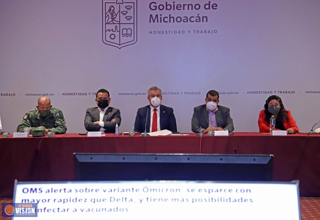 Ante posible presencia de Ómicron en Michoacán, llama SSM a reforzar medidas preventivas en Salud
