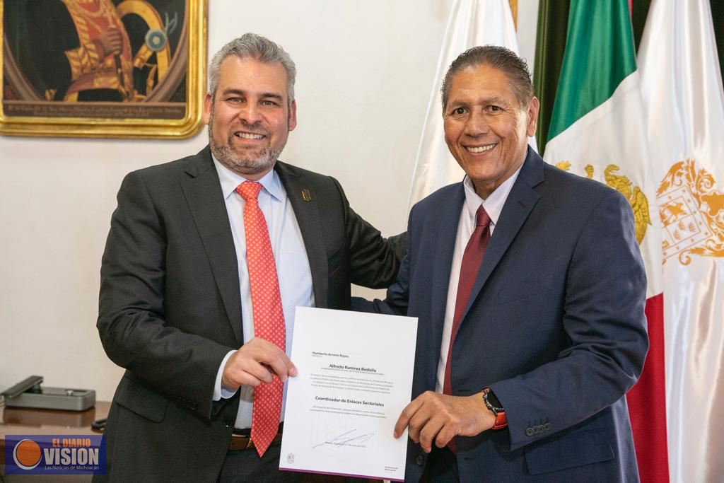 Entrega Ramírez Bedolla dos nuevos nombramientos para trabajo sectorial