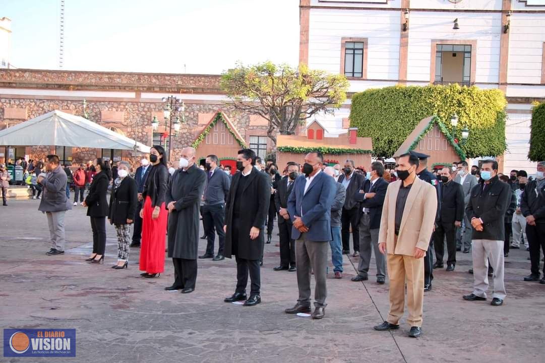 Gobierno de Zitácuaro, conmemora 208 aniversario del natalicio de Melchor Ocampo 