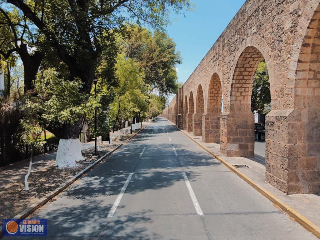 Anuncia Gobierno Municipal última etapa de la restauración de arco de Acueducto