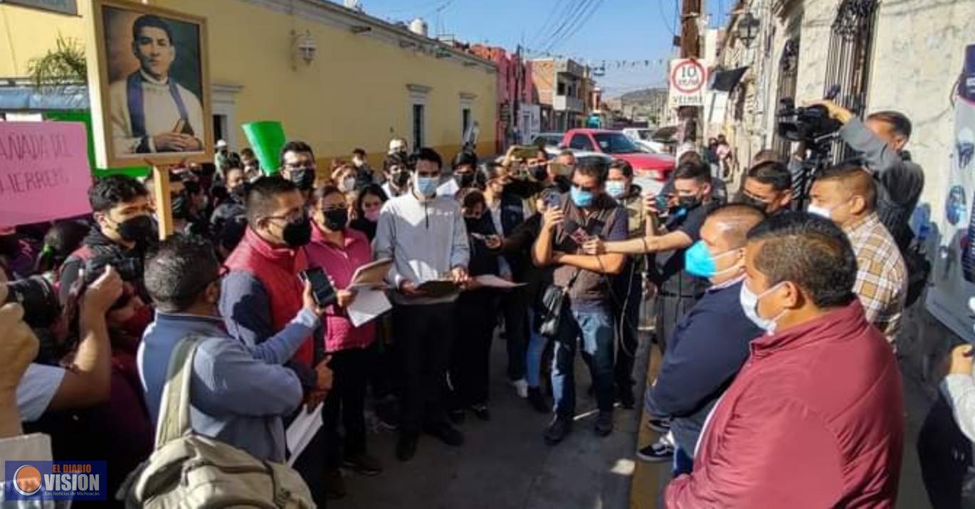 Habitantes de Tarimbaro, solicitan colocar monumento del Santo, San Bernabé Méndez Montoya