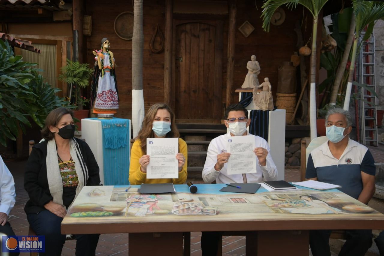 SeCultura Morelia e IAM firman convenio de fortalecimiento y apoyo artesanal en Morelia