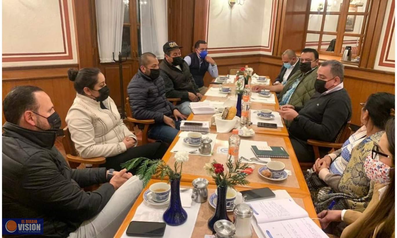 Mauricio Prieto, se reunió con representantes del Consejo Binacional de Fuerza Migrante