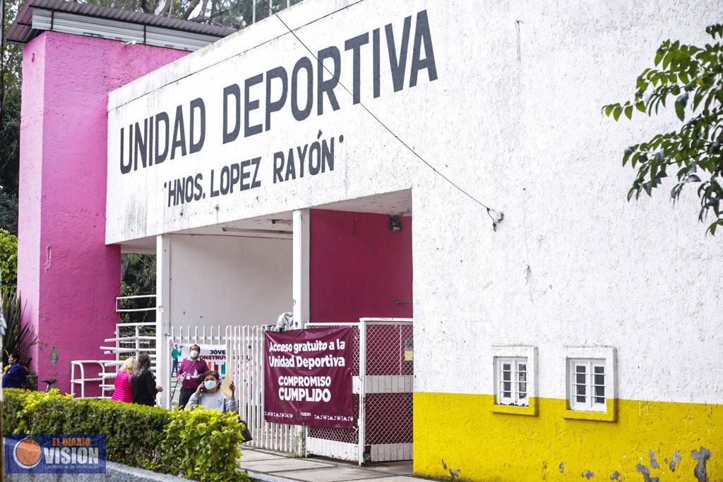 A partir de hoy, acceso gratuito a la unidad deportiva