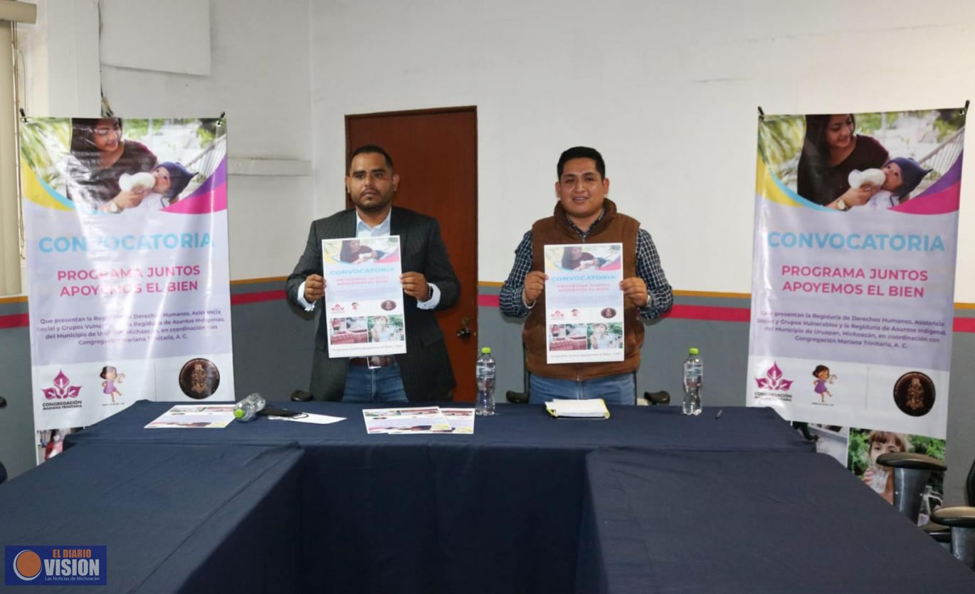 Abren convocatoria para programa Juntos Apoyemos el Bien  