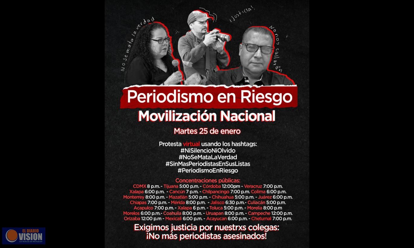 Periodistas del país protestan por asesinato de compañeros