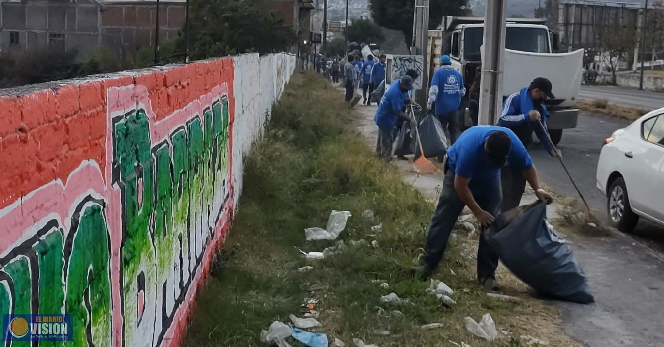 Concesionarias de recolección de basura se suman a jornada de limpieza en Anillo Periférico
