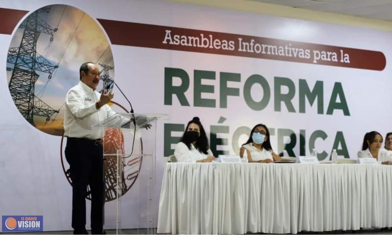 Leonel Godoy, participó en la Asamblea Informativa para la Reforma Eléctrica