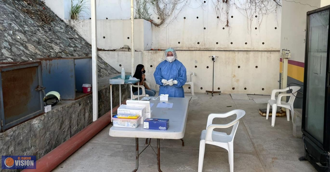 Mantiene SSM módulos fijos de pruebas COVID-19  en región Costa