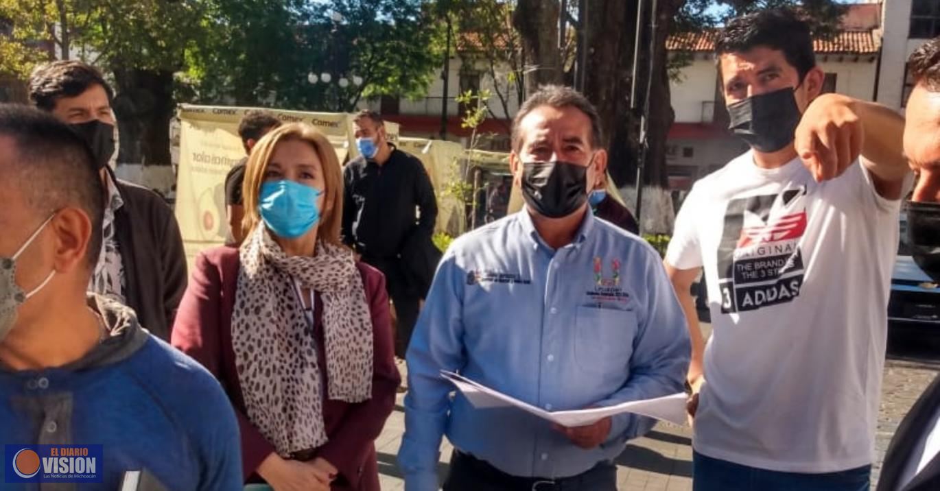 Autoridades municipales planifican medidas sanitarias para Tianguis Artesanal