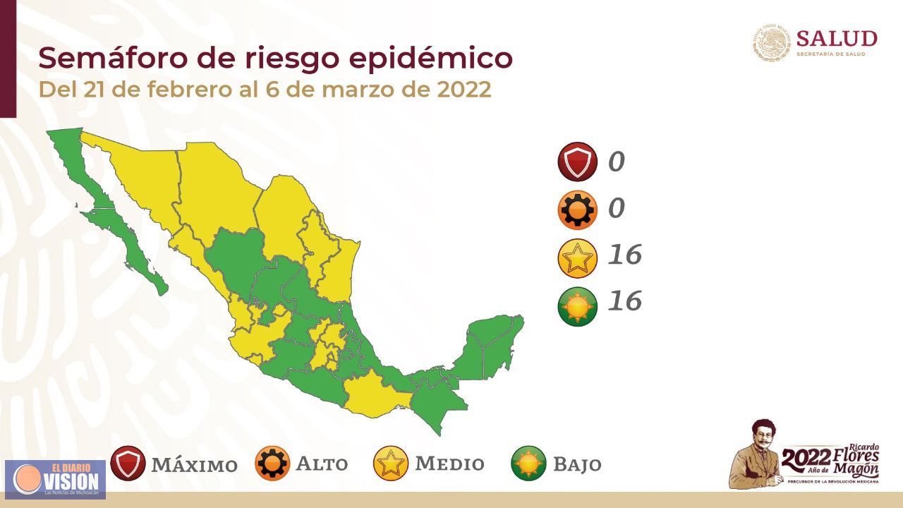 Michoacán pasará a Semáforo Verde por COVID-19