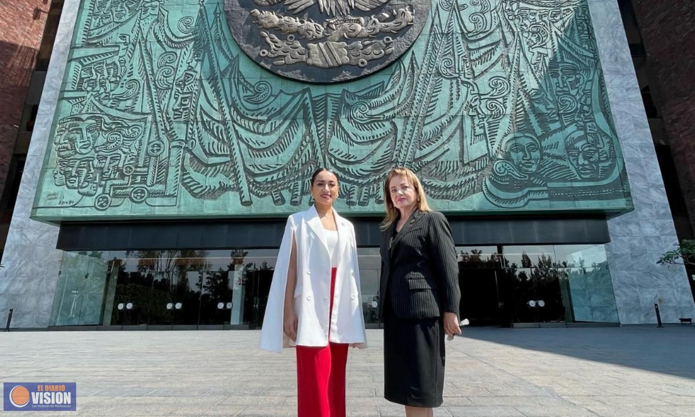 María Elena Serrano, se reunió con la periodista Nitzia Chama