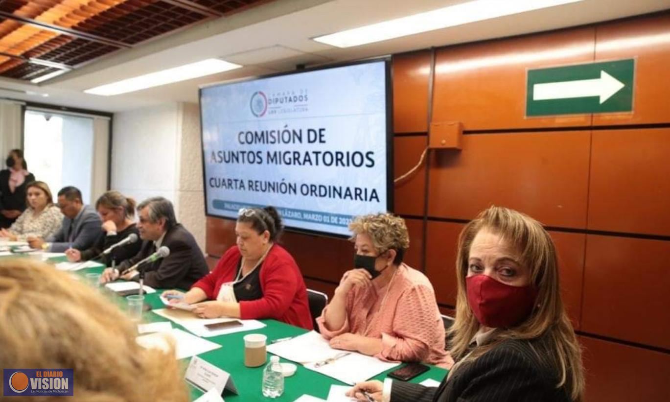 María Elena Serrano, asistió a la cuarta reunión Ordinaria de la Comisión de Asuntos Migratorios