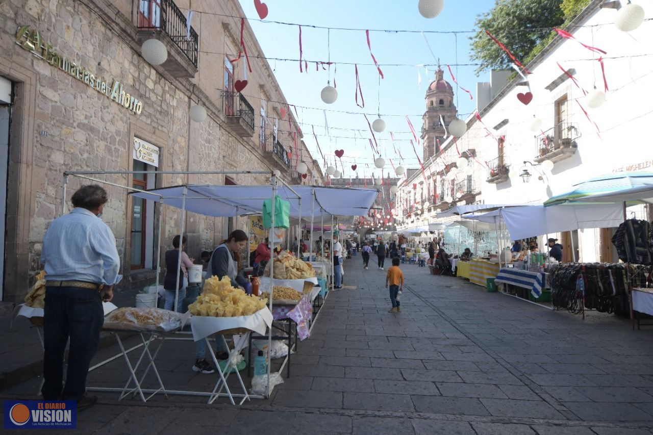 Comerciantes tolerados se instalarán este miércoles en espacios del Centro Histórico de Morelia
