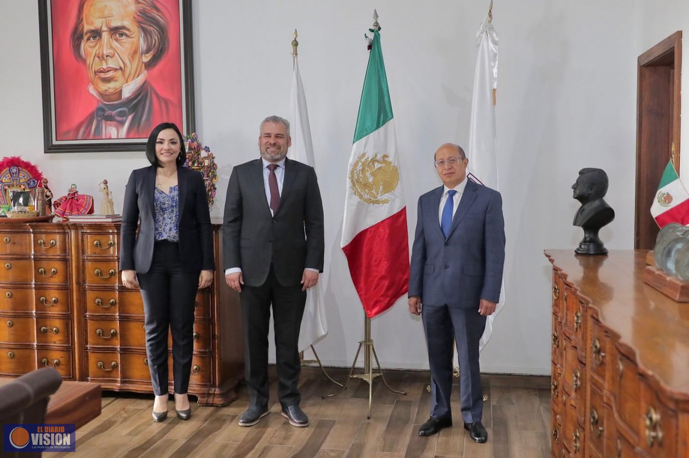 Llama Bedolla a coordinación entre Poderes en favor de gobernabilidad de Michoacán
