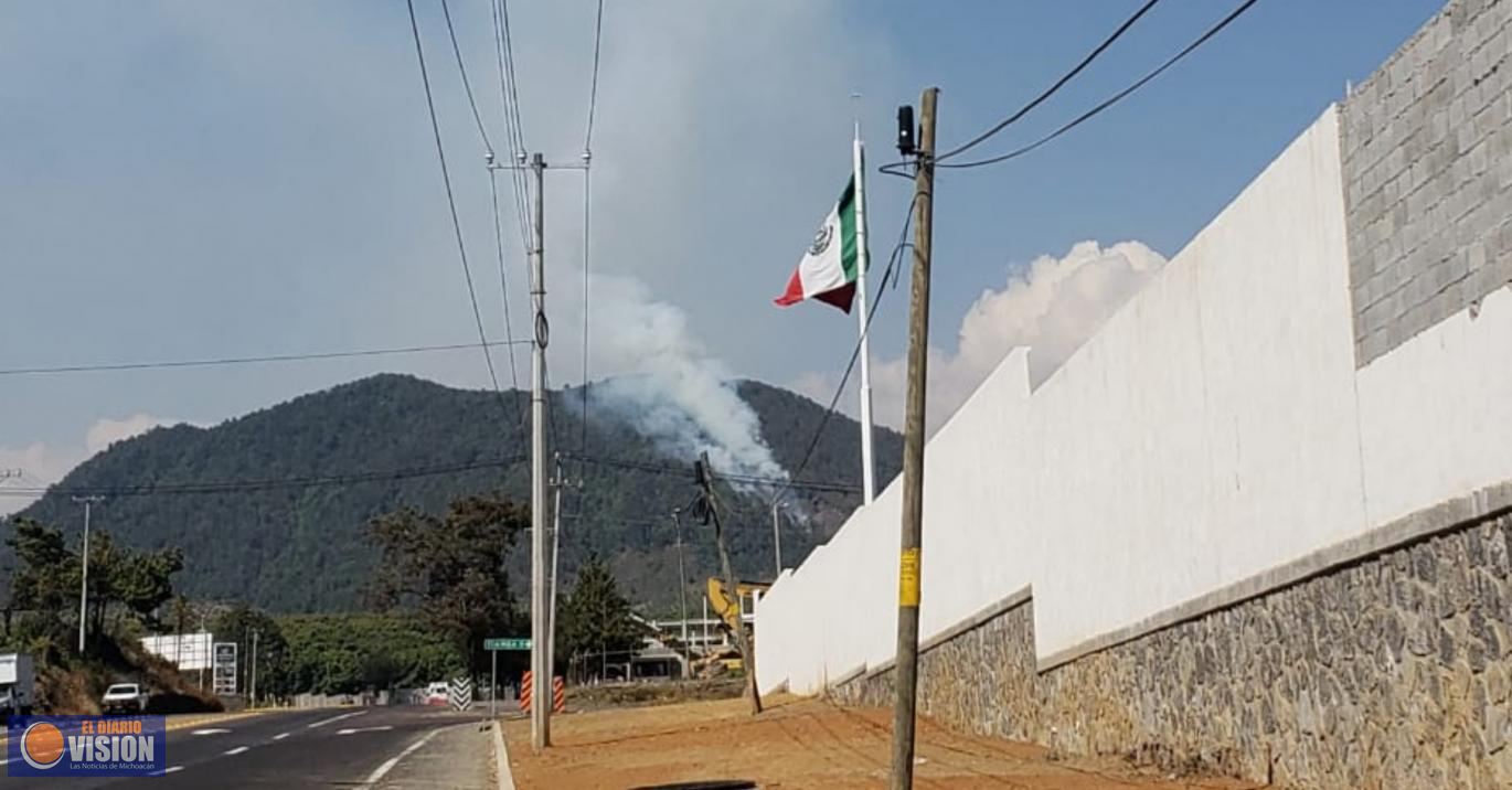 Brigada Delfines acude a llamado de incendio forestal en el Cerro del Aire