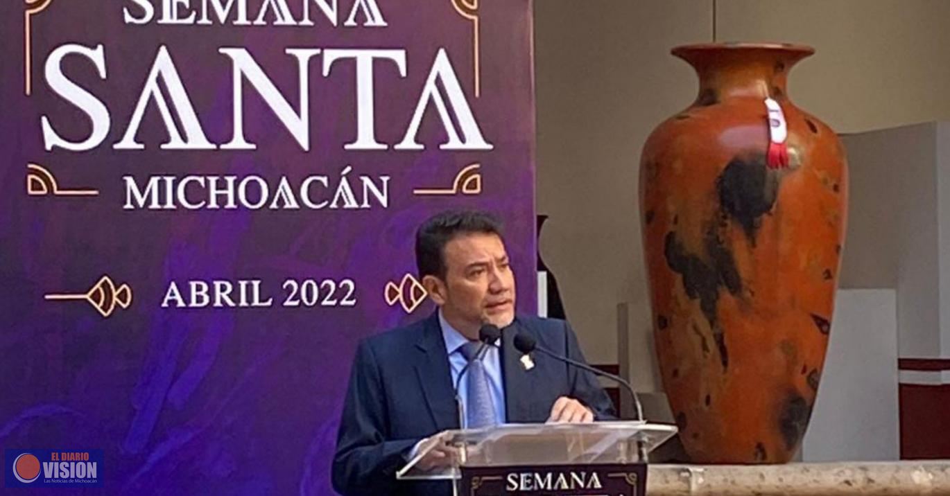 Michoacán, listo para presumir sus atractivos y tradiciones en Semana Santa: Sectur