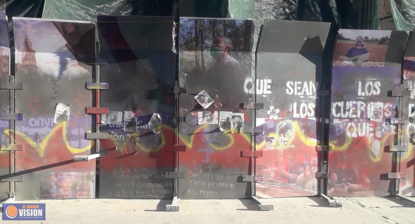 Policía de Morelia detiene a 25 personas al finalizar las marchas de este día