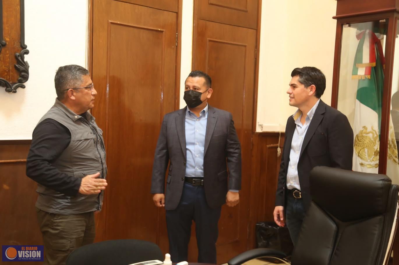 Estado y Ayuntamiento de Zitácuaro establecen encuentro en materia de seguridad