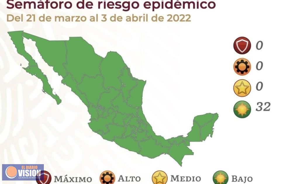 Michoacán continuará en Semáforo Verde