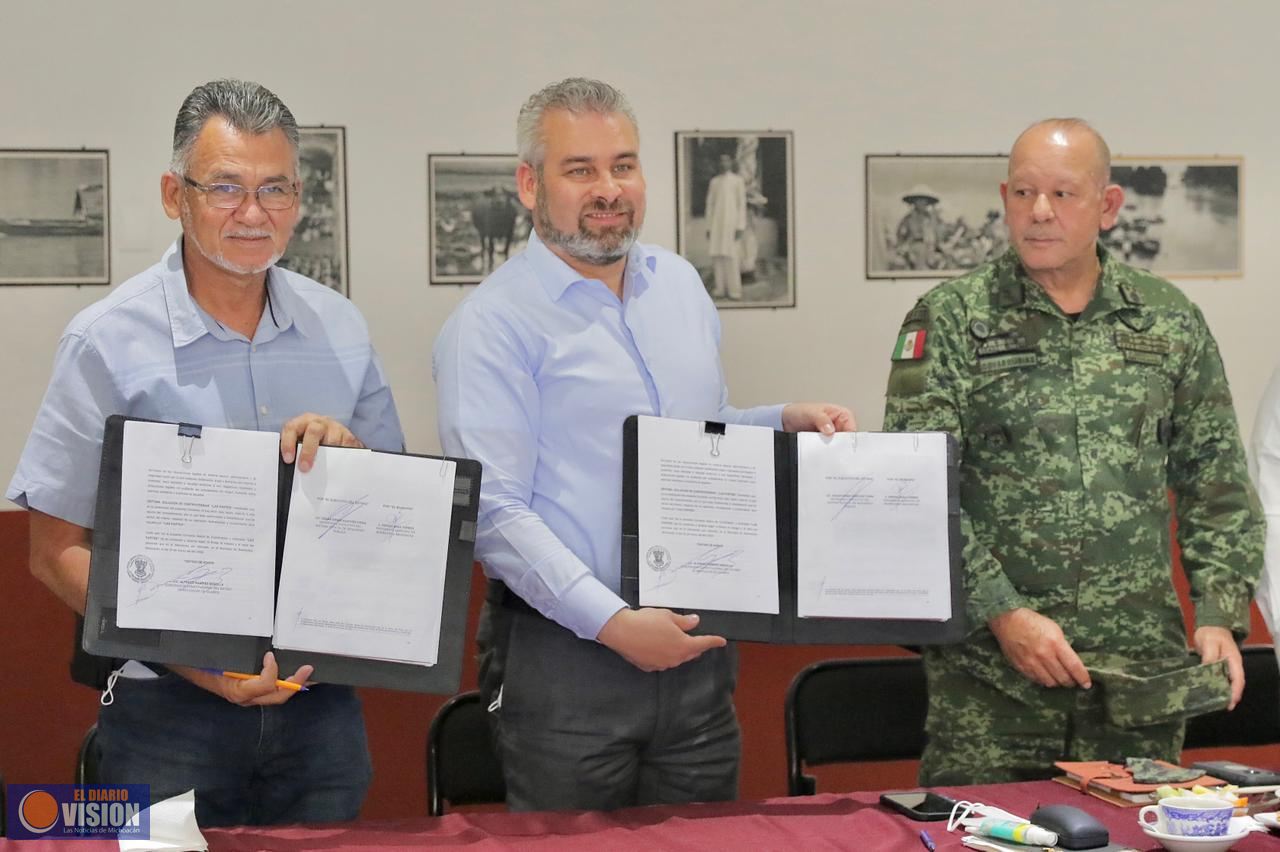 Bedolla inicia en Buenavista firma de convenios del Fortapaz