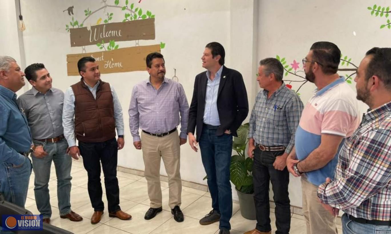Roberto Carlos López, se reunió con el alcalde de Morelia, Alfonso Martínez 