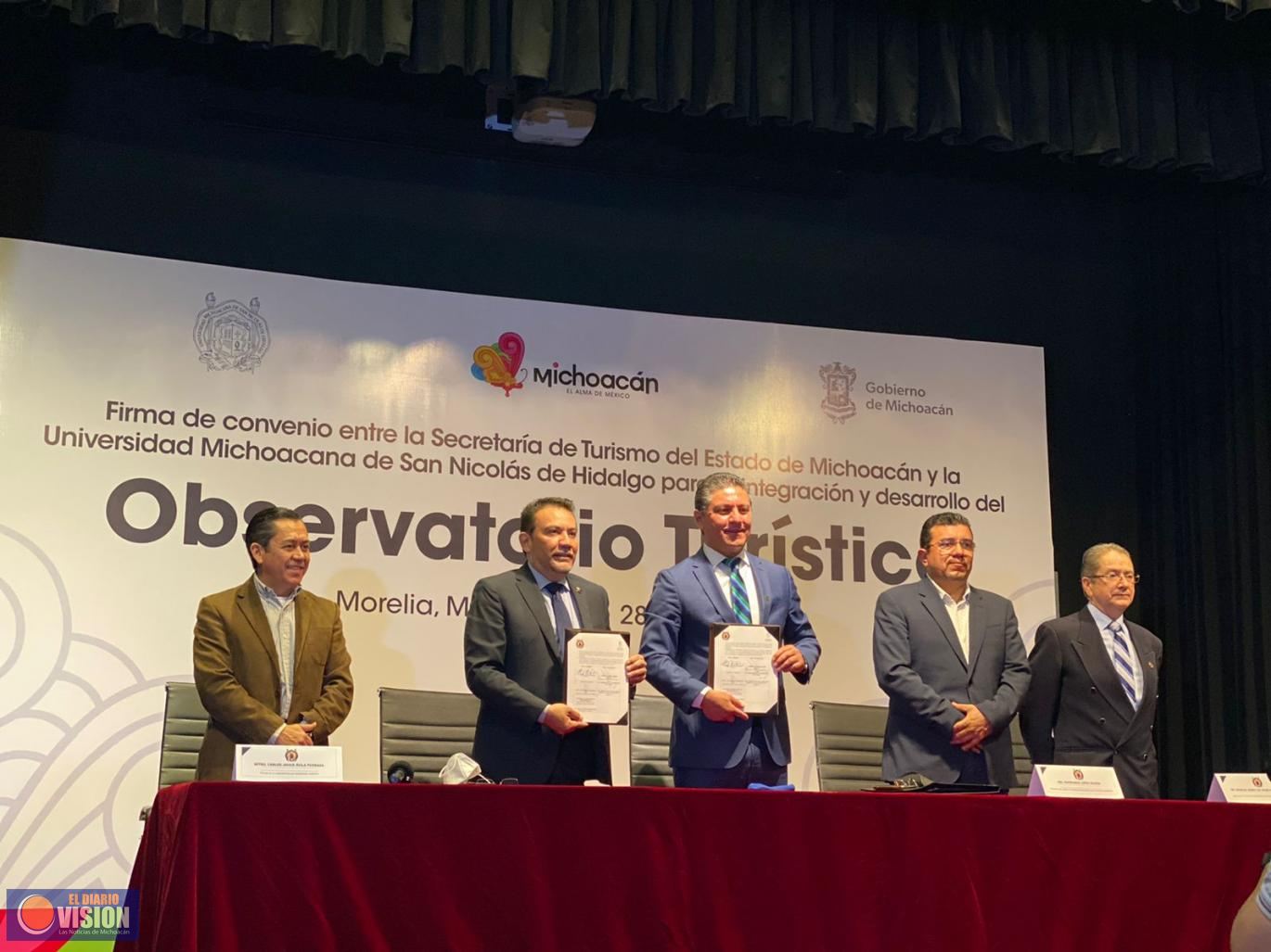 Crean el Observatorio Turístico UMSHN y SECTUR