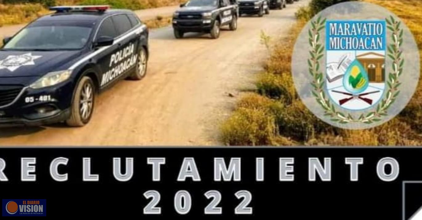 En Maravatio, convocan a incorporarse a la Policía Municipal
