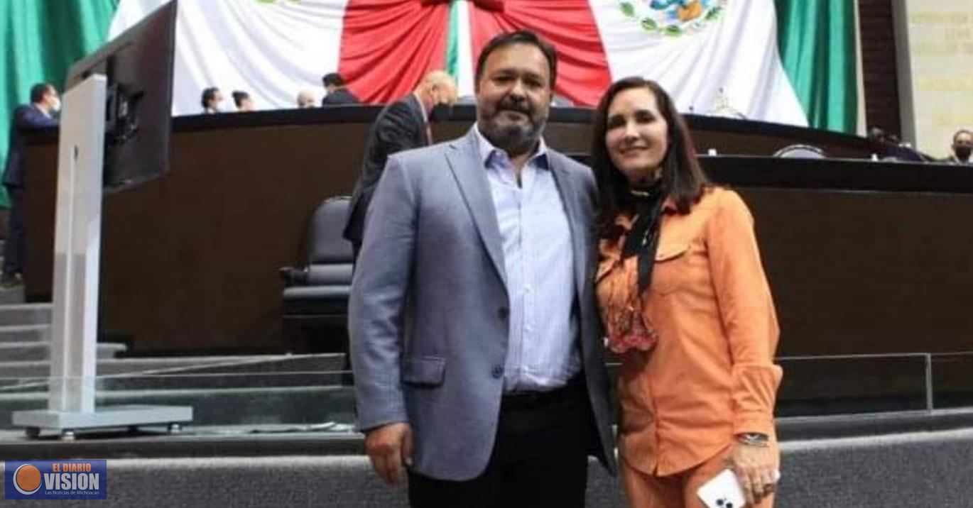 Macarena Chávez Flores se reunió con Julio Arreola, alcalde de Pátzcuaro