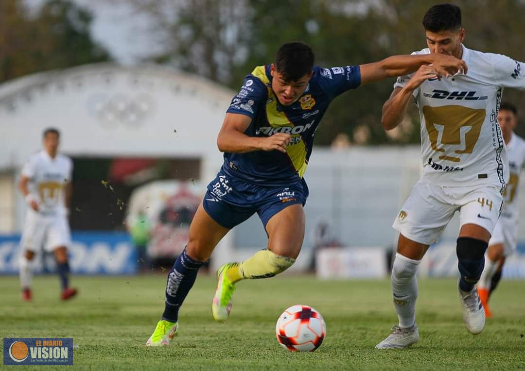 Morelia vence a Pumas Tabasco y rompe racha de cuatro partidos sin ganar 