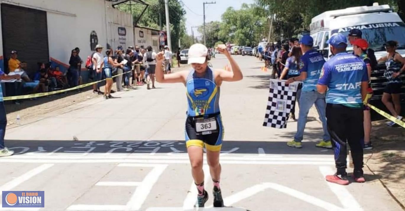 Para impulsar la integración deportiva, se realizó Triatlón Deportivo en Zacapu 