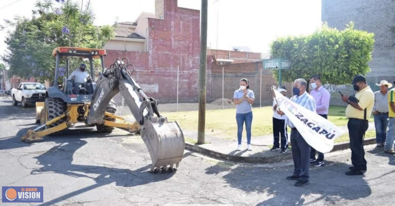 Con Obra Pública, Ayuntamiento de Zacapu mejora infraestructura del municipio 