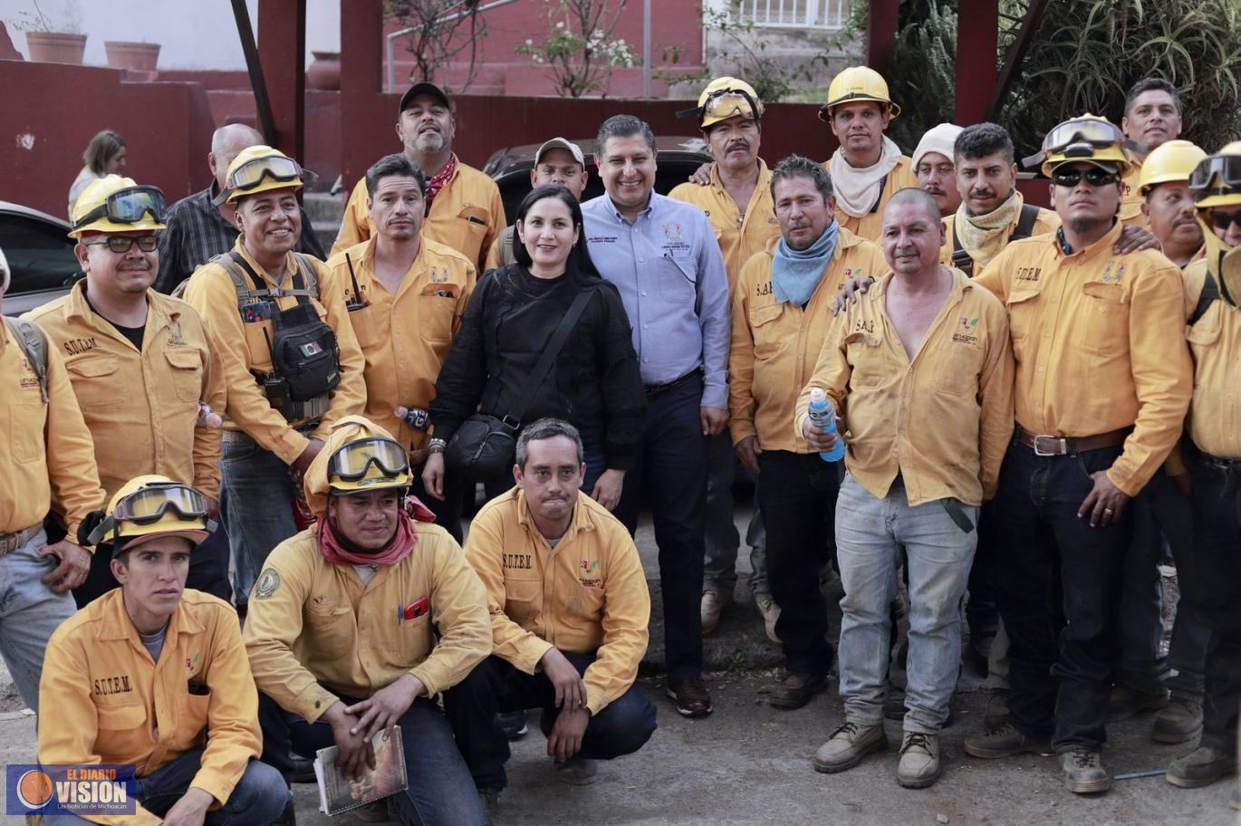 Nacho Campos reconoce titánica labor de brigadistas 
